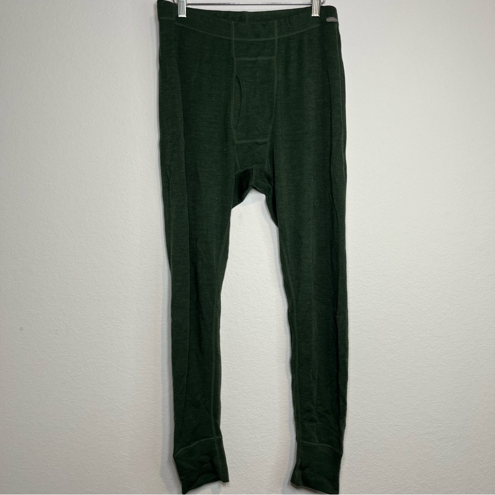 Meriwool layers Merino extra fine mens large green thermal under pants